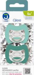 2-pack. Smart pacifiers Glee 6m+ mint-turquoise