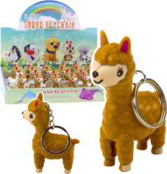 Backpack Keychain Llama Alpaca LED Flashlight