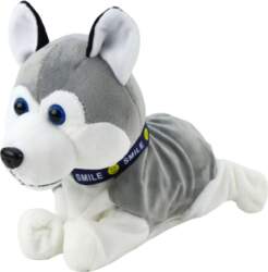 Battery-Powered Interactive Husky Plush Dog Moves