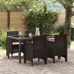 Dārza Krēsls 4 Pcs Brūna 53