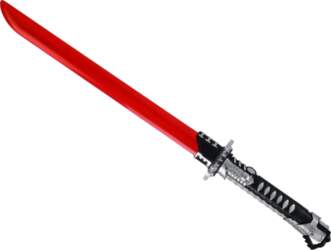 Glowing Samurai Red Sword Battle Weapon