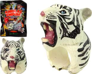Hand Ring Educational Animals Tiger White