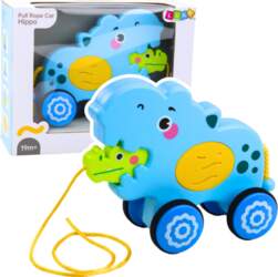 Hippopotamus on a string to pull