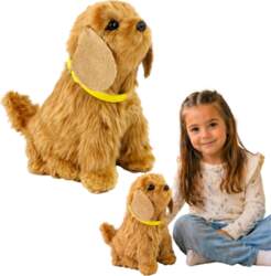 Interactive Plush Dog Soft fur Cocker