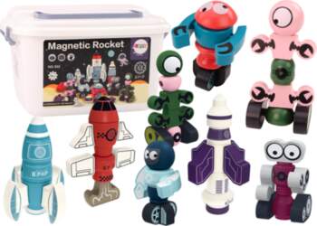 Magnetic Blocks Space Rocket Set 56