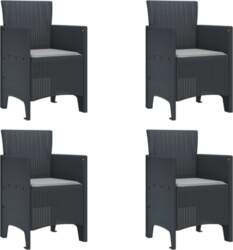Dārza Krēsls 4 Pcs Antracīts 53