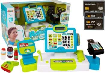 Cash register touch scale card reader
