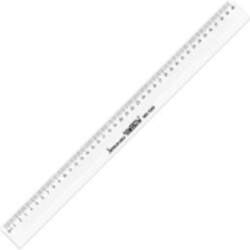 Lineāls 40cm caurspīdīgs