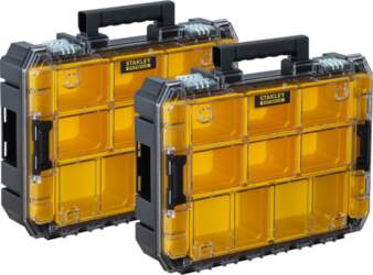 Stanley PRO-STACK Organizer Duo Pack (black/transparent