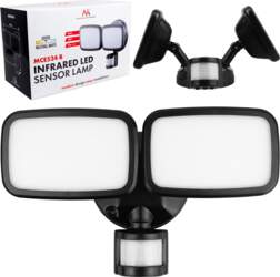 Maclean LED wall lamp, with PIR