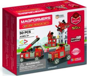 Construction blocks Magformers Emergency set