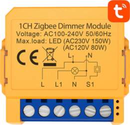 Smart socket switch ZigBee Avatto ZDMS16-1