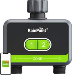 RainPoint 2-zone irrigation controller with app