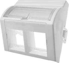 ALANTEC Adapter 45x45 2xRJ45 (convex angular)
