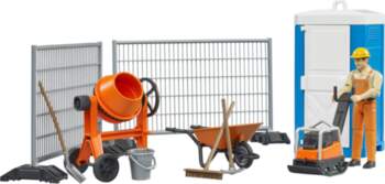 Bruder bworld construction site set, backdrop