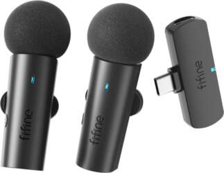 Fifine M8 wireless tie microphone set