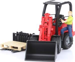 Bruder Schaffer compact loader with figure