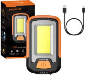 Superfire G21 workshop flashlight, 650lm, USB