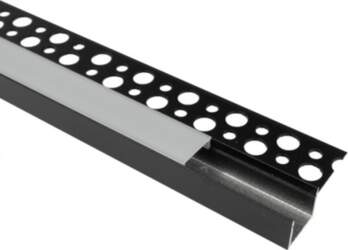 Metroled GP1S flush-mounted profile, 1-leaf, black