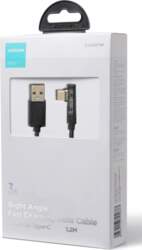 Right angle fast charging data cable