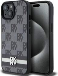 DKNY DKNY Leather Checkered Mono Pattern
