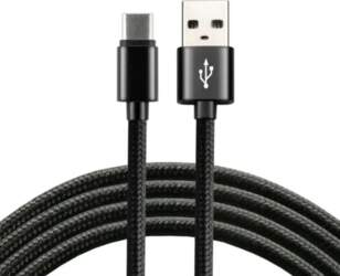 EverActive USB-C kabelis 1m - Melns