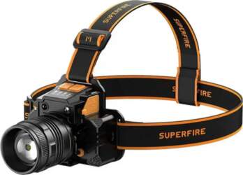 Superfire HL58 headlamp flashlight, 350 lm