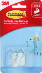 3M COMMAND 17092 CLEAR HOOKS/ S
