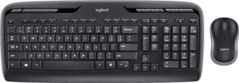 Logitech Wireless Desktop MK330 - Melna