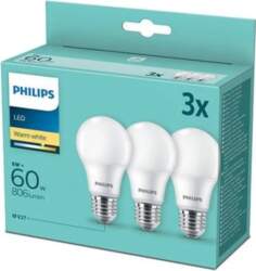 Philips Philips E27 60W 3 gab