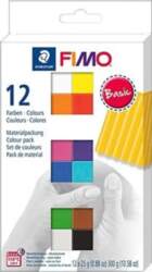 Fimo plastilīns Basic 12 krāsas -