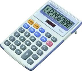 Galda kalkulators Sharp SH-EL334FB, melns -