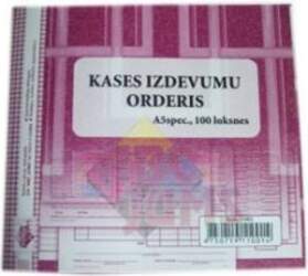 Kases izdevumu orderis A5V spec. ABC