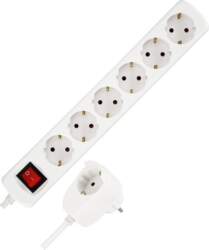 REV Multiple Socket Outlet white 6+1-fold