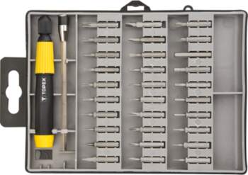 Topex Precision screwdriver bits with handle