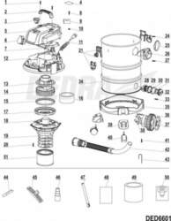 Dedra vacuum cleaner base