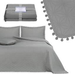 AmeliaHome Bedspread color gray material type