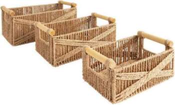 Atmosphera EUGENE storage boxes, 3 pcs
