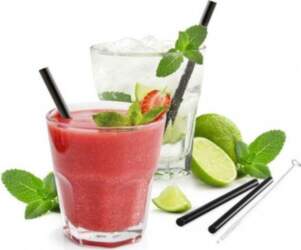 Gefu set of 4 straws 13cm