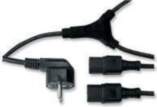 Logo power cord 230V, CEE7 (fork)