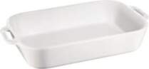 Staub Rectangular Dish Ceramic, white, 34x24cm