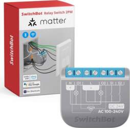 SwitchBot Relay Switch 2PM inteliģentais divkanālu
