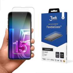 3MK Elastīgs stikls iPhone 15 6