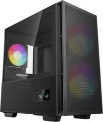 DeepCool CH360 DIGITAL Micro Tower Melns