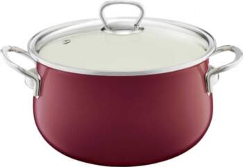 Emalia Olkusz Enamel pot with lid