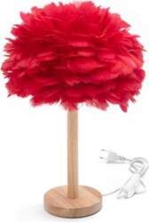 Oem Table Lamp Bedside Feather Art
