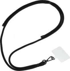 Wave phone lanyard, black