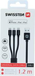 Swissten Textile Universal 3in1 USB-C /