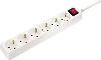 AS Schwabe 6-socket extension cord with