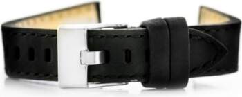 Pacific Leather watch strap - black